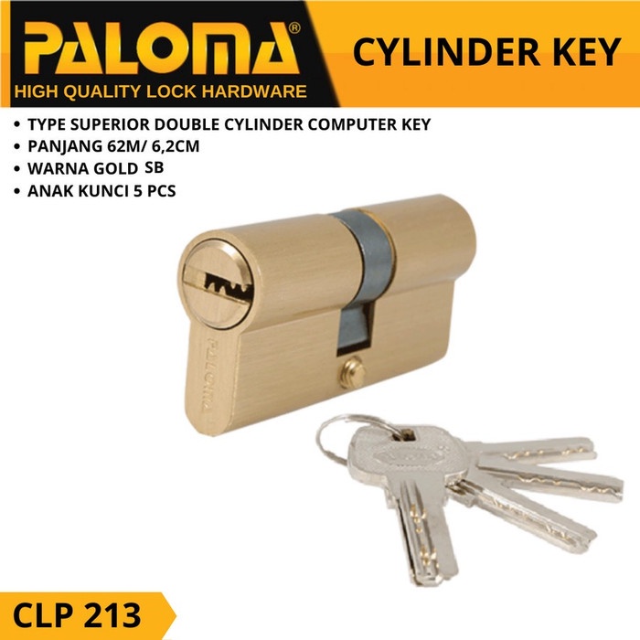 Paloma Knob Cylinder Kunci Silinder Knob CLP 213 Superior DC-CK 62MM