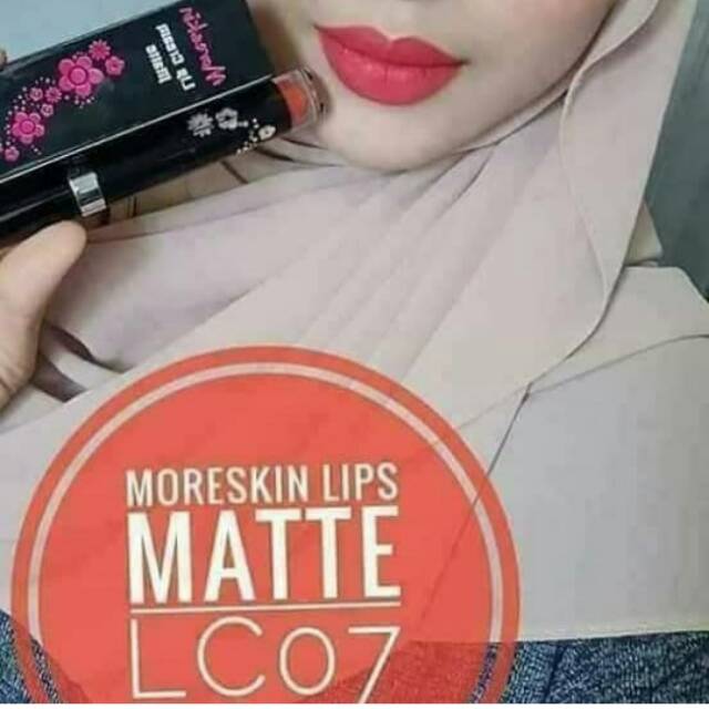 Lipstik matte Moreskin 07 merah bata orange