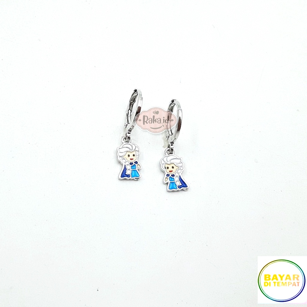 RAKA Acc - Anting Anak Clip / Klip FROZEN Elsa Xuping Perhiasan Aksesoris Anak Lapis Emas 18k 275