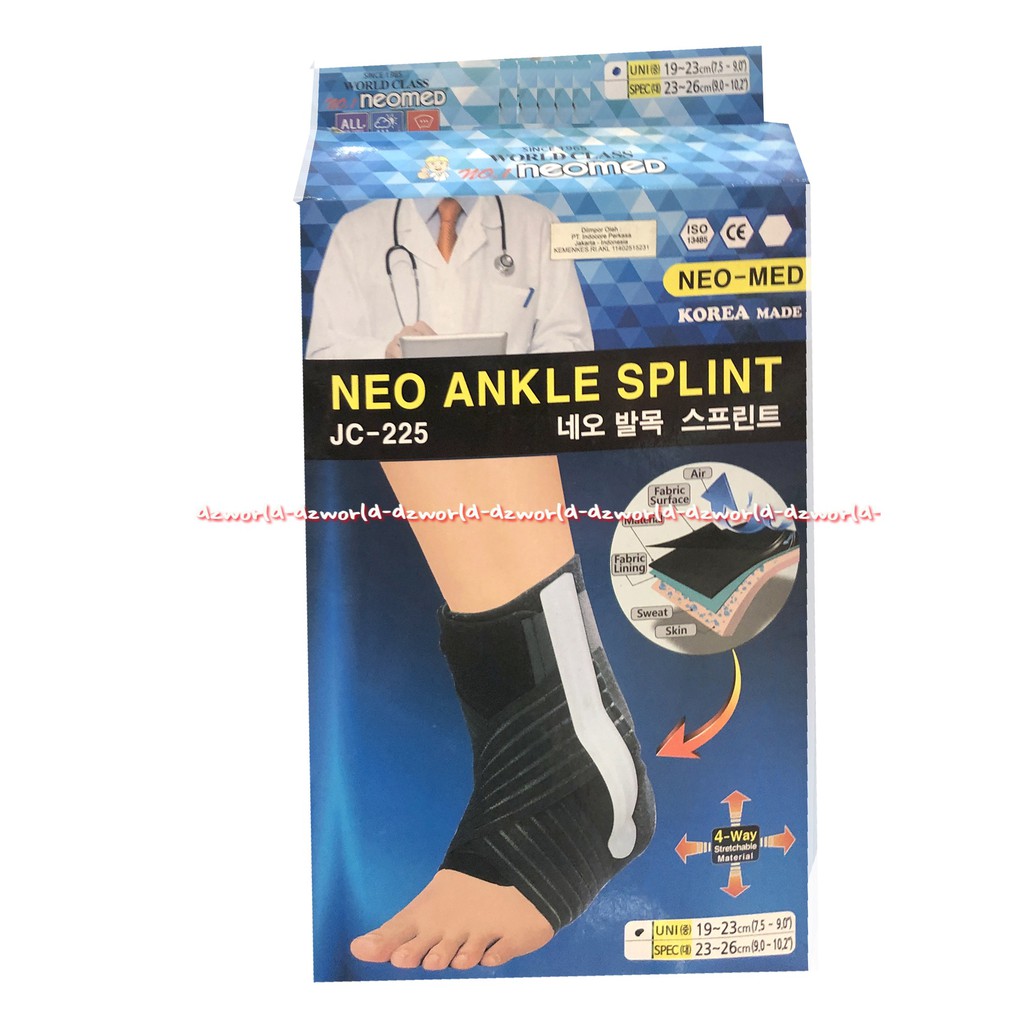 Neo Ankle Splint JC 225 Alat Kesehatan Untuk Tumit Kaki