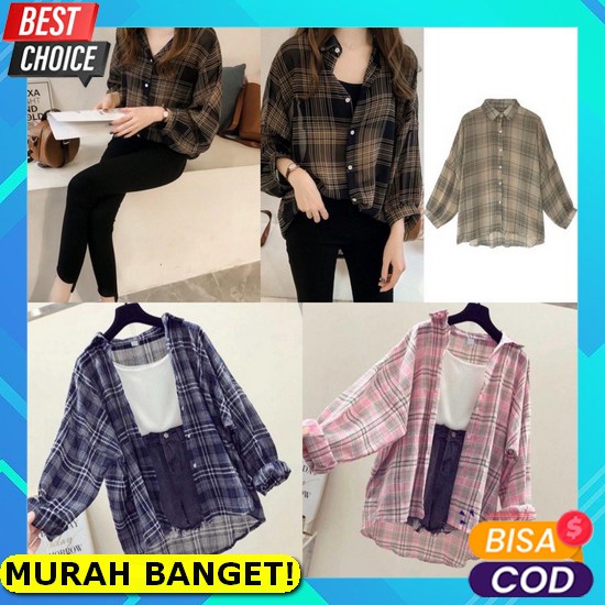 Ukt Blouse Wanita / Cewek Atasan Warna Polos Lengan Pendek Pergi Jalan Hangout Kekinian Modis -10609