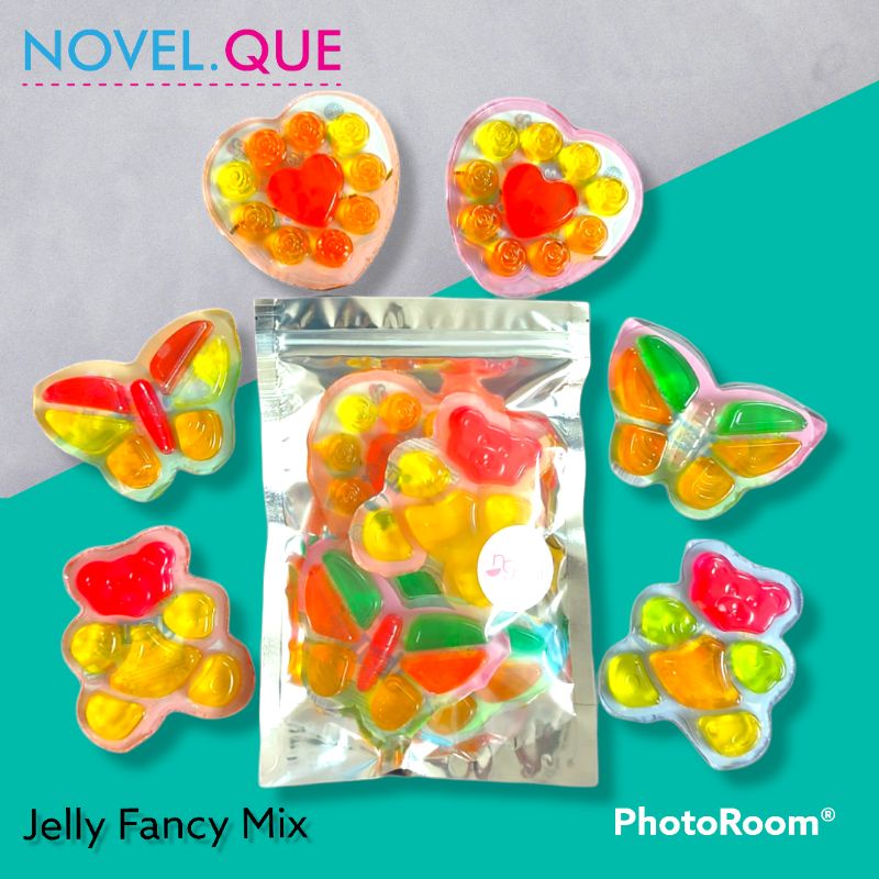 

Jelly bentuk karakter lucu mix (harga per pack)