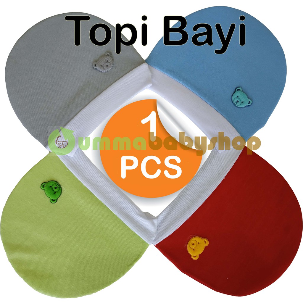 Topi Bayi Kupluk Polos Anak Topi Bulat