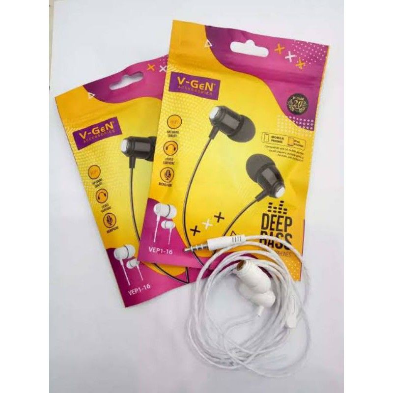 Headset V-GEN VEP1-16  Wired Headset HIFI Sound V-GEN