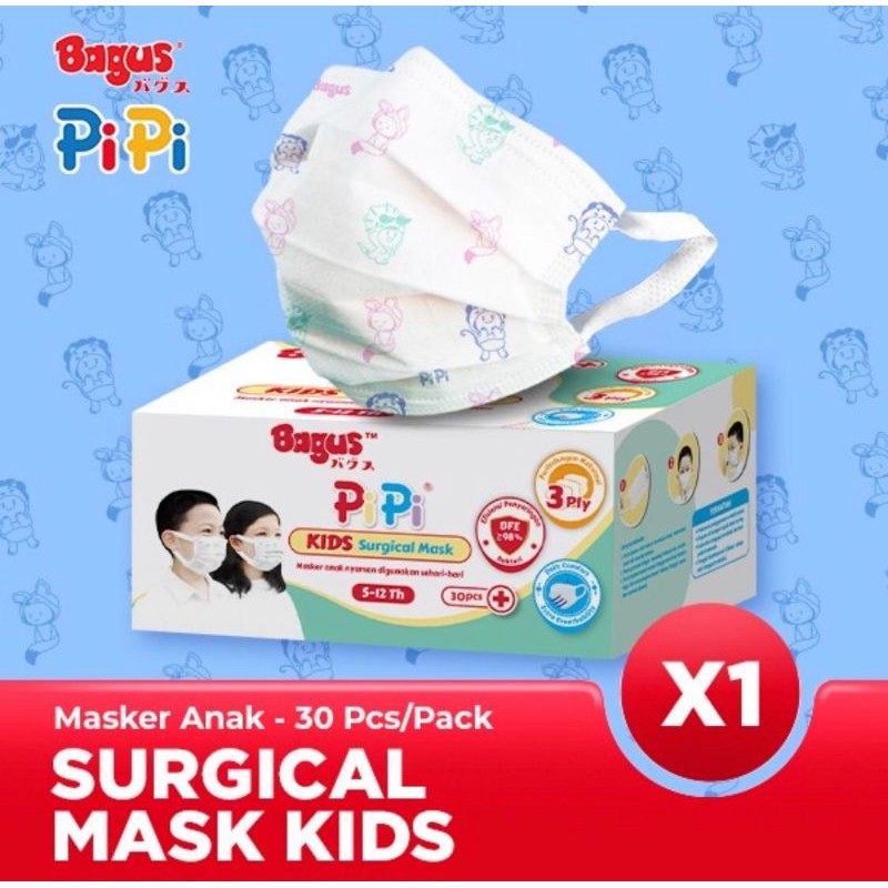 Masker Anak Medis Bagus Pipi 30 pcs