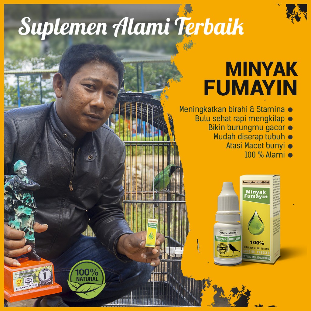 MINYAK NUTRIBIRD DOPING BIJI TEPUNG PENGGACOR INSTAN SEMUA JENIS BURUNG