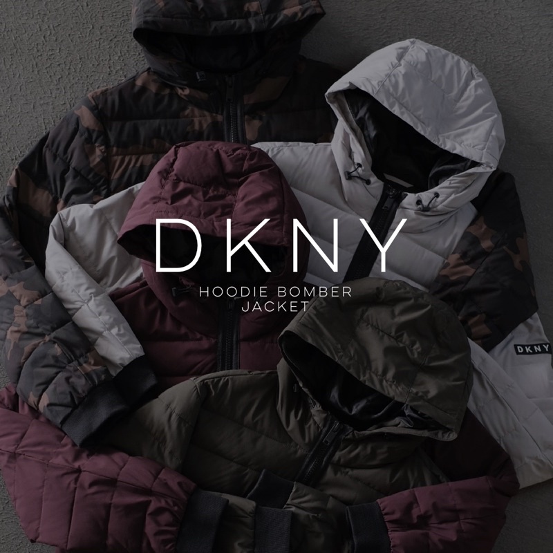 Jaket DKNY Hoodie Bomber Jacket DKNY-JKT-04