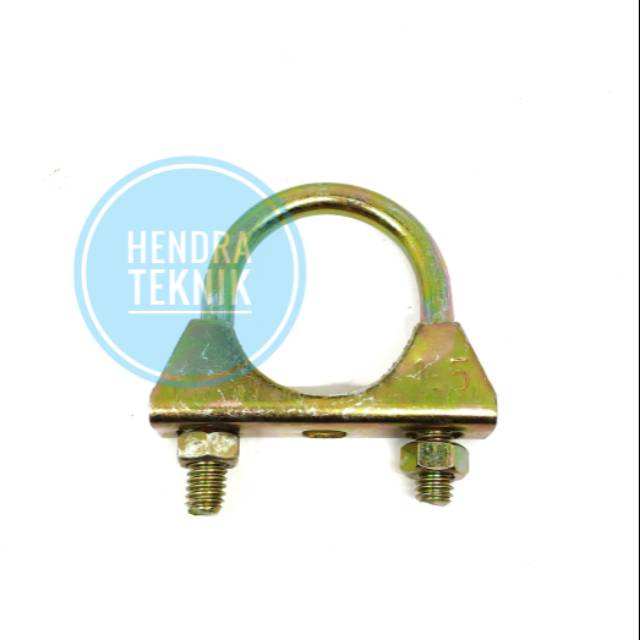 KLEM KNALPOT 1,5" EXHAUST CLAMP U BOLT 1.5 INCI KLEM U GALVANIZED 1 1/2 DIM IN KLEM PIPA ANTENA