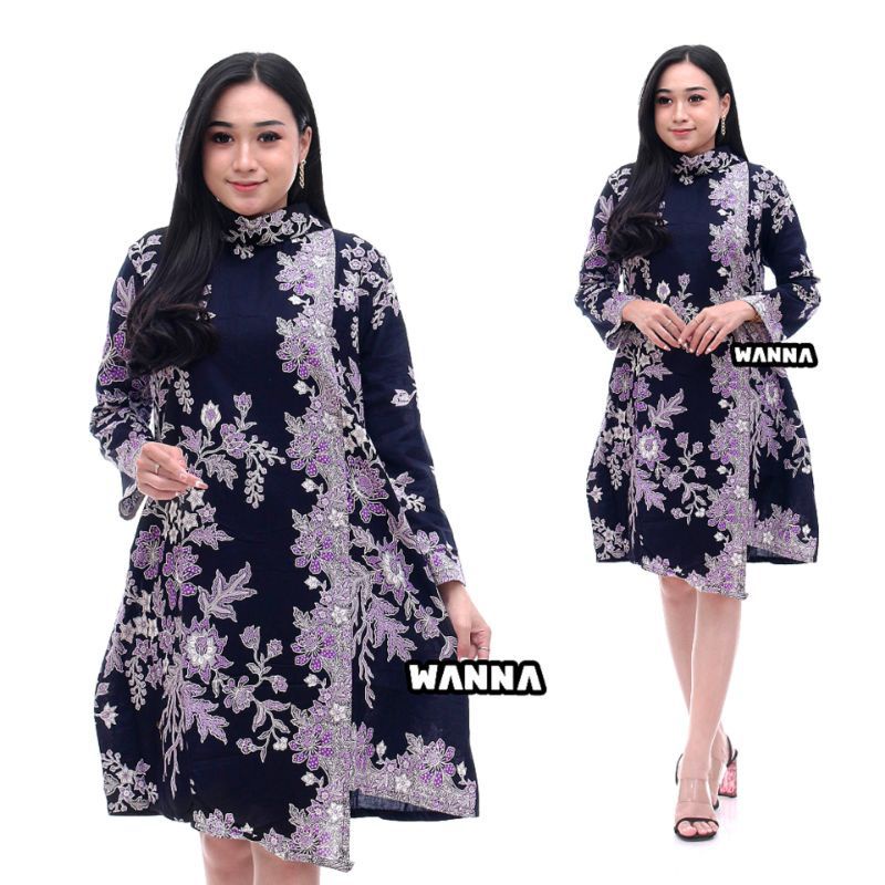 Contoh TUNIK BATIK KEKINIAN model ELEGAN TERBARU