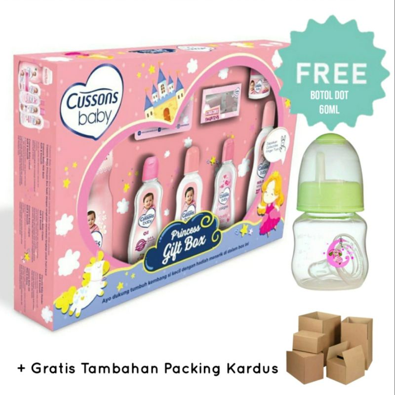 Cussons Baby Gift Set Free Botol | Perawatan Bayi | Set Kado Perlengkapan Mandi | PAKET KADO | BAYI BABY GIFT BOX CUSSONS