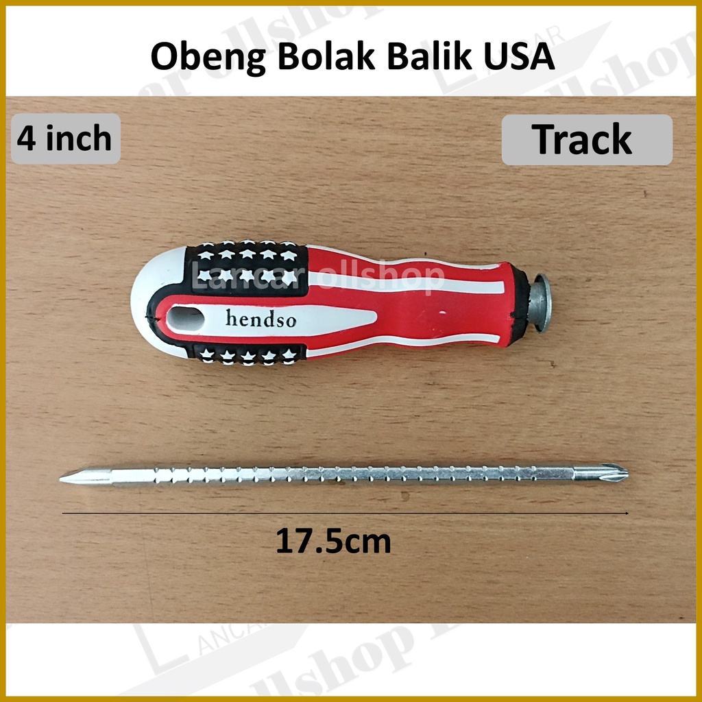 Obeng Bolak-Balik USA 4 inch / Track / Obeng Min Plus / Obeng Multi size / Obeng Belimbing Panjang