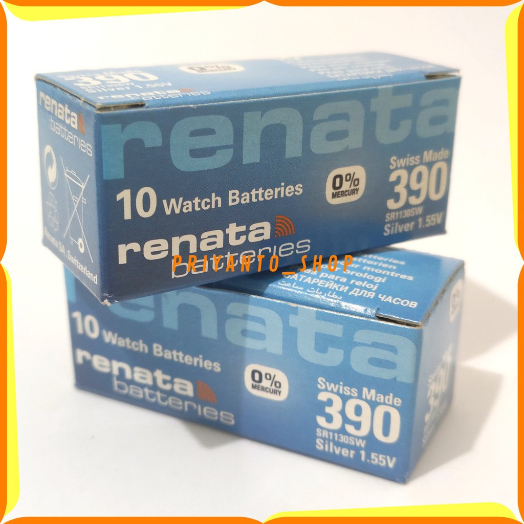 BATTERY BATERAI BATRE RENATA SR1130SW SR1130 SR 1130 SW 390 ORIGINAL