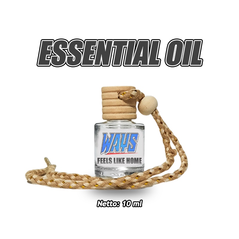 [A019] Essential Oil Aromaterapi Parfum Gantung Mobil Pengharum Ruangan Kamar Toilet Aroma Terapi Ways 10ml