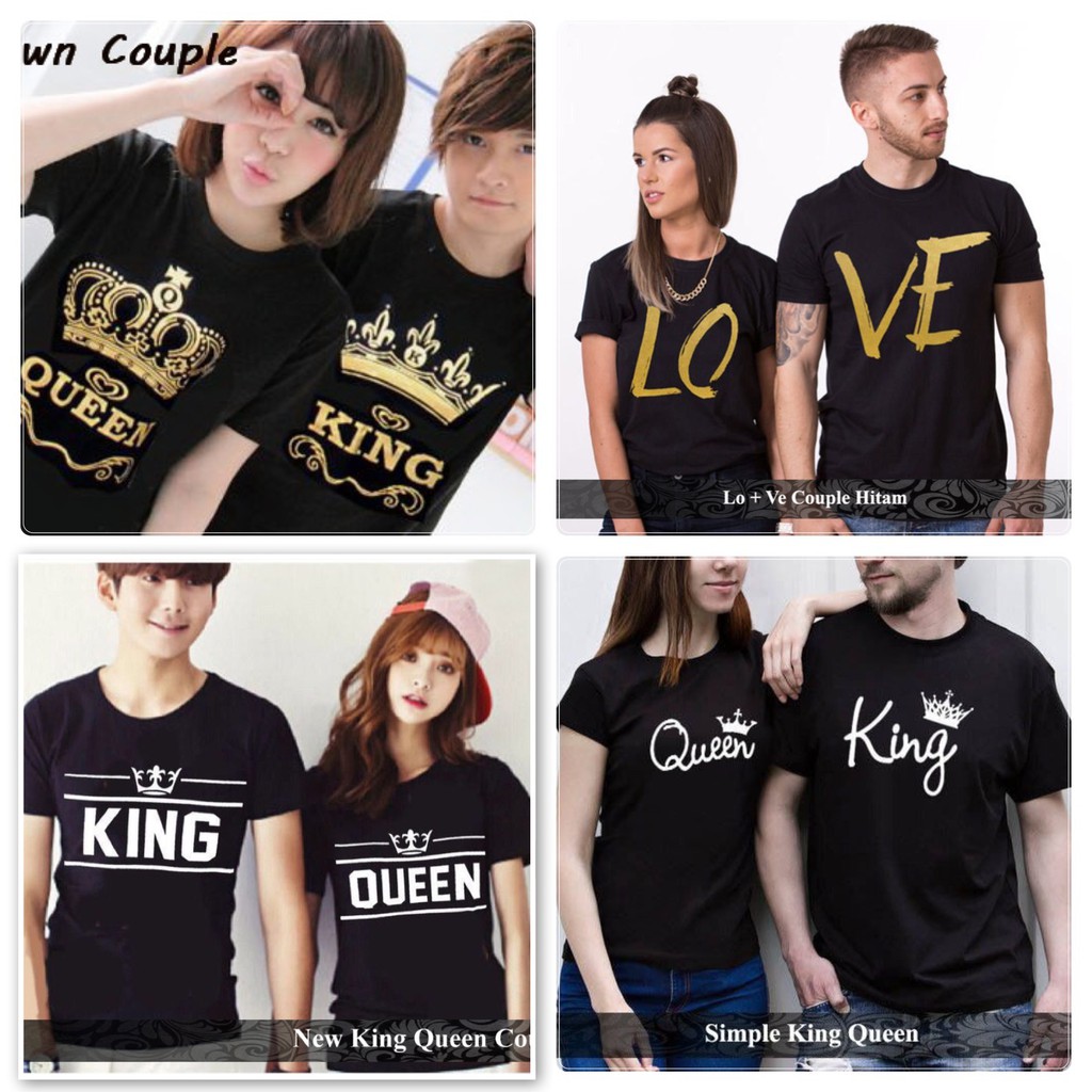 Kaos Couple Moon Love Lengan Panjang Baju Pasangan Shopee Indonesia