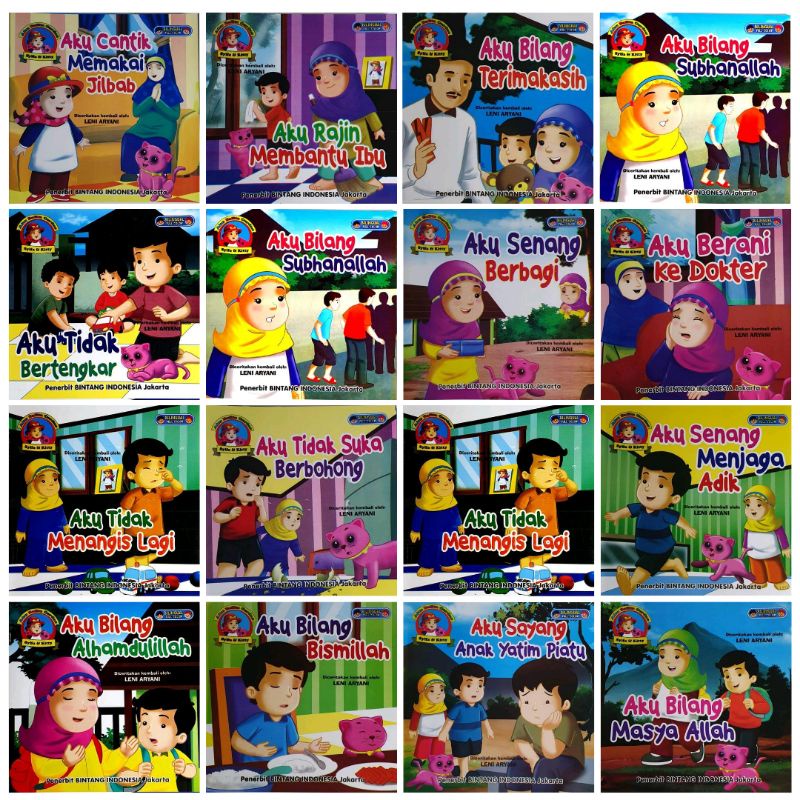 Bintang indonesia - Cerita Anak Seri Aku Balita Cerdas Bilingual Full Colour 2 Bahasa