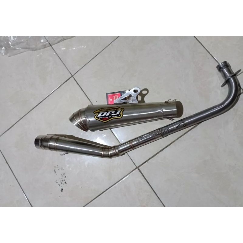 Knalpot dpj jigsaw engker leher road race pnp all motor bebek Supra vega grand Jupiter z kharisma Re