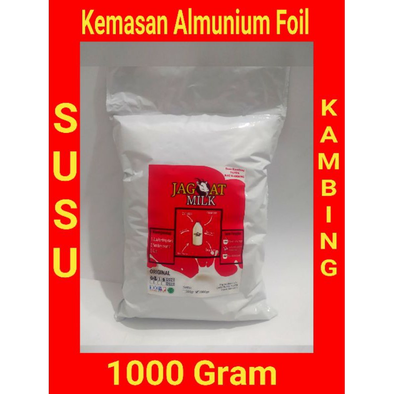 Susu Kambing Etawa 1kg Kemasan Almunium foil jagoat milk