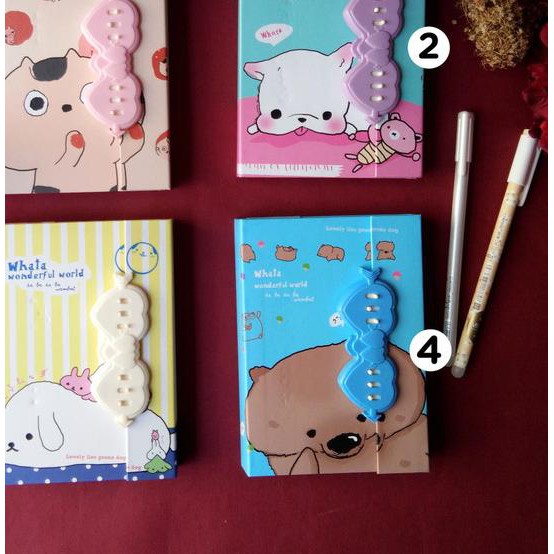

۝ Buku Diary kunci / Notes / Notebook Fancy e Love - Versi 2 ➲