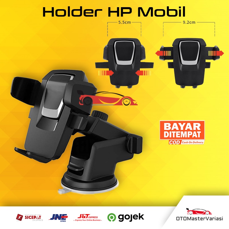 Car Holder hp Mobil Dashboard dan Kaca Phone Holder Mobil Tripod Hp Mobil Universal Tempat Hp Mobil putar 360 Derajat