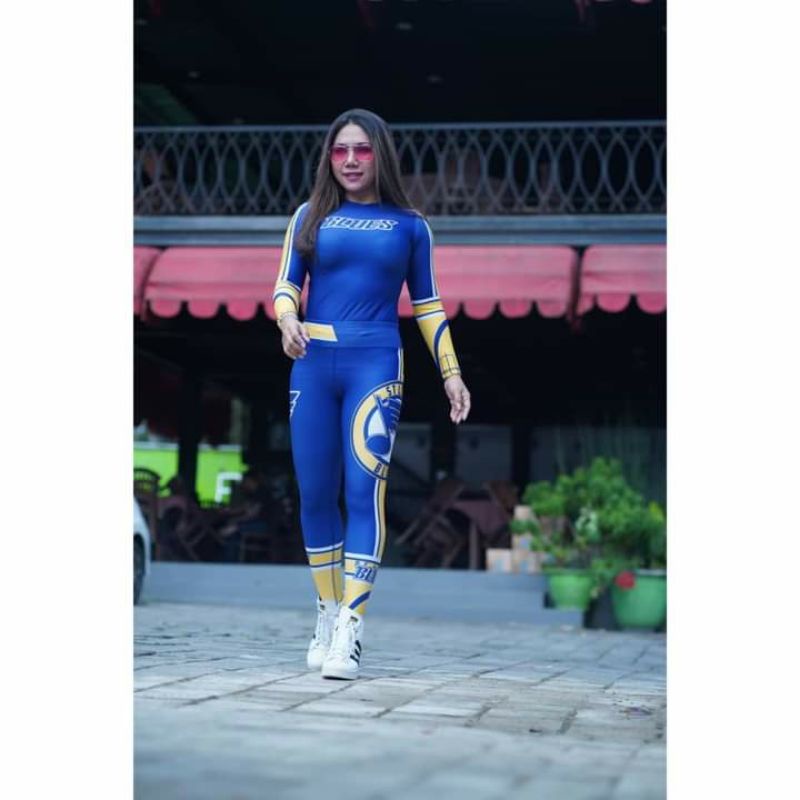 SETELAN BAJU SENAM SXB BLUE LOUIS LONGSLEEVE AND LEGGING