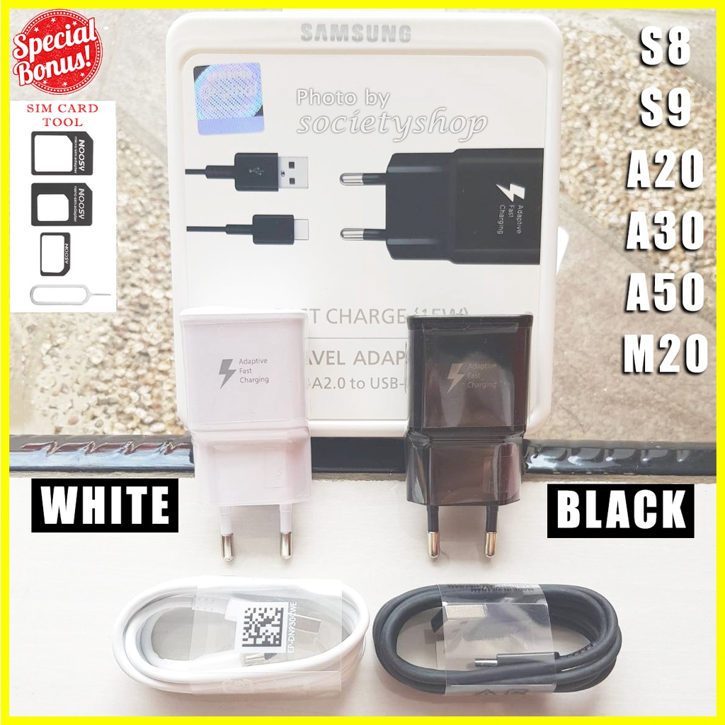 ORIGINAL Fast Charging Samsung A11 M11 C S10 A72 A52 A22 M62 A32 M51 A21 Hp 10 20 Casan Carger Fold