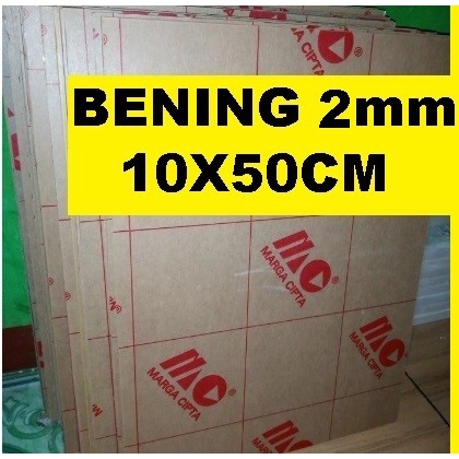 

Acrylic - Akrilik - Bening merk MARGA CIPTA tebal 2mm ukuran 10x50cm