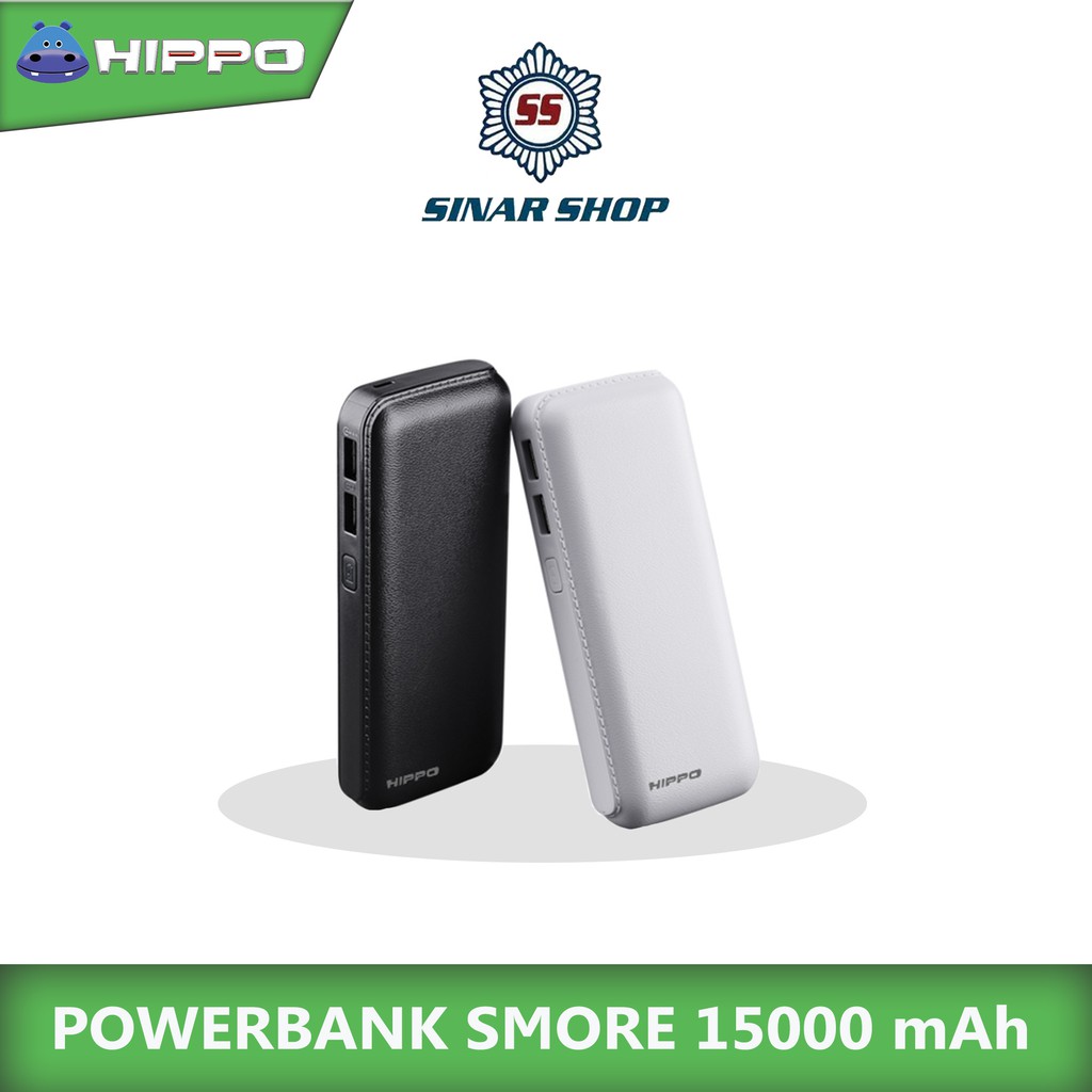 Powerbank Hippo Smore 15000 mAh - Garansi Resmi