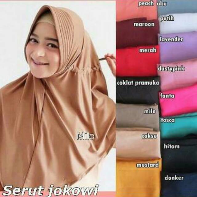  Warna  Jilbab  Milo  Dan Mocca Voal Motif