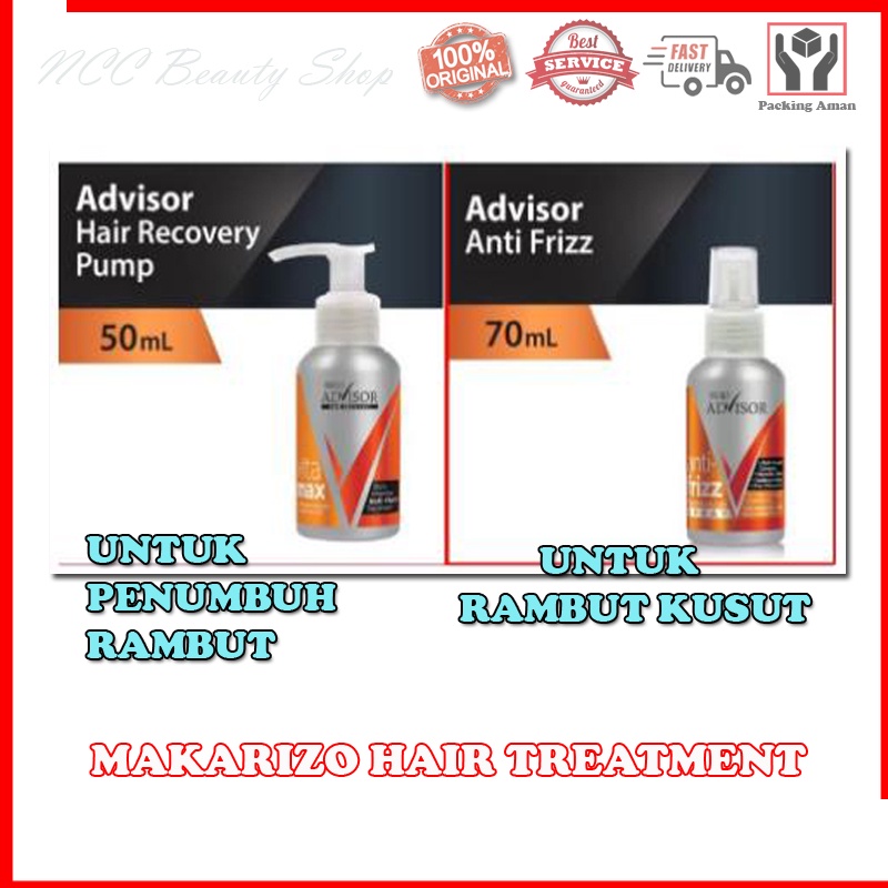 * NCC * Makarizo Anti Frizz Spray Vita Max Pump Advisor Perawatan Rambut