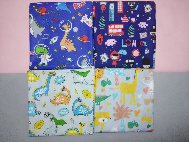 Jurassic - Kain Sprei Katun Lokal Meteran Star Bintang Kecil