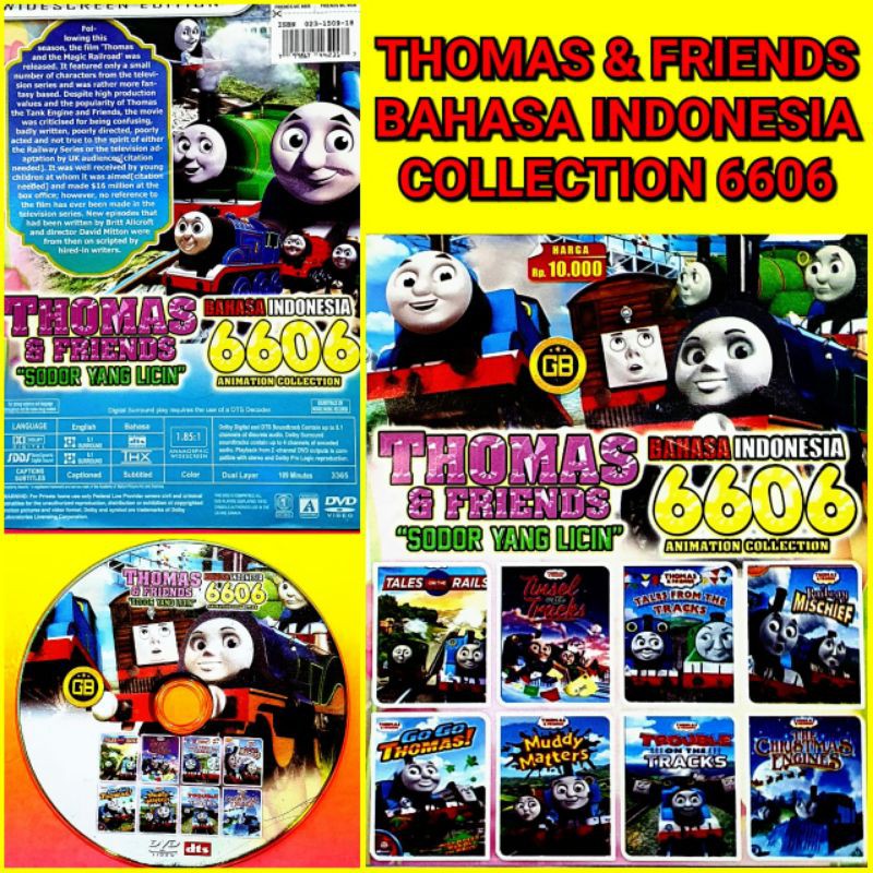 KASET TERLARIS FILM KARTUN ANAK THOMAS & FRIENDS BAHASA INDONESIA COLLECTION 6606