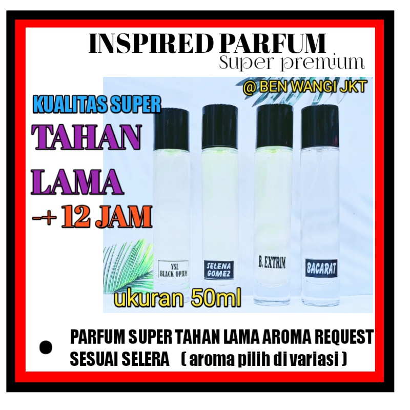 parfum refil pria wanita di jamin tahan lama ukuran 50ml rp 50rb