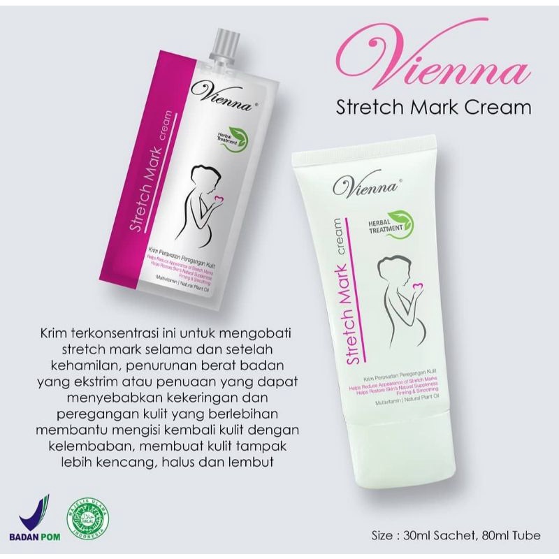 ☀️cahaya acc☀️VIENNA stretch mark cream perawatan peregangan kulit