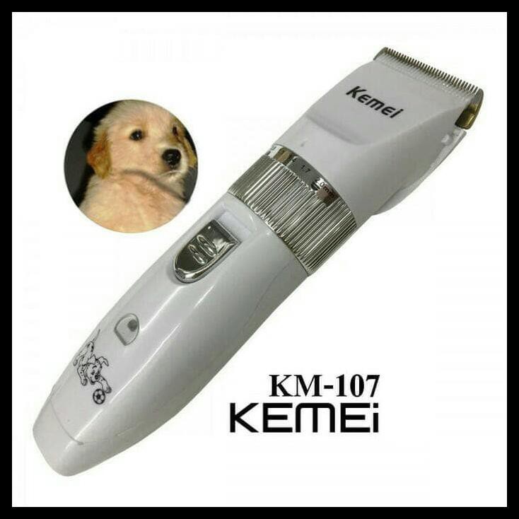 Pet Clipper Alat Cukur Bulu Hewan Kemei KM-107 Cukur Bulu Anjing Dan Kucing