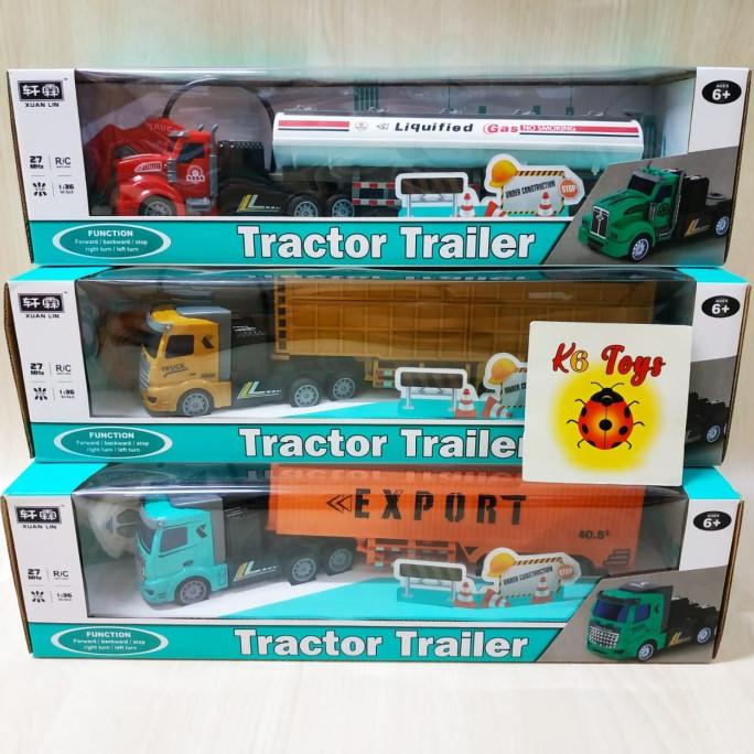 Mainan Truck Remote Tractor Trailer