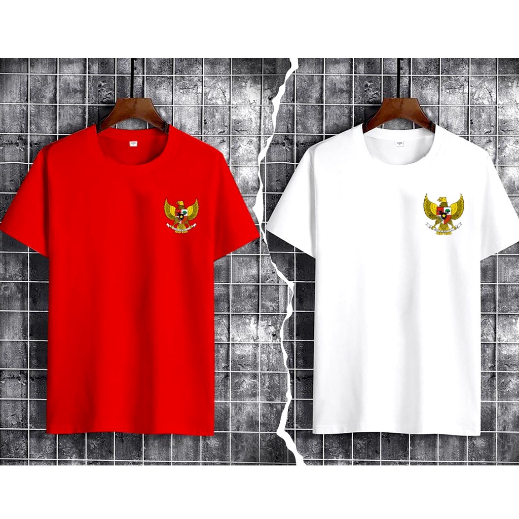 SBC Fashion - Baju Oblong GARUDA PANCASILA  / kaos merah putih / baju cowok / merdeka / dirgahayu / 