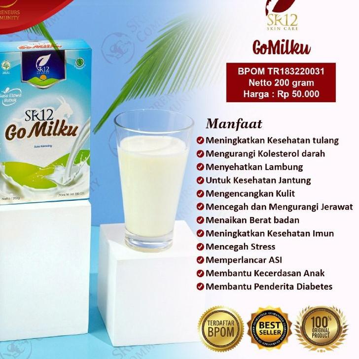 

Special - Susu Kambing SR12 Gomilk Gomilku Go Milku Susu Kambing Etawa Asli Official SR 12 Bubuk| 200gr 600gr Coklat Vanila ,,