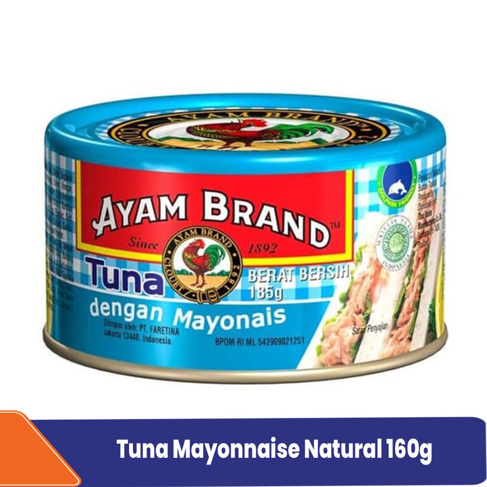 

Ikan Tuna Kaleng Mayonnaise Natural Ayam Brand 160g