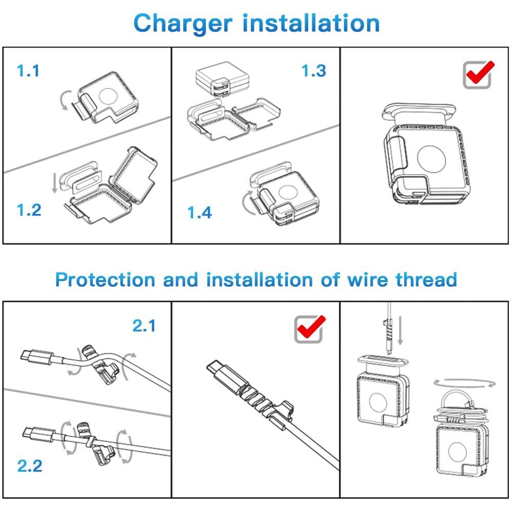 WIWU Power Adapter Case ONLY - Cord Winder and Cable Protector - 87W/96W - Casing Charger Notebook 87W/96W (A1719/A2166)