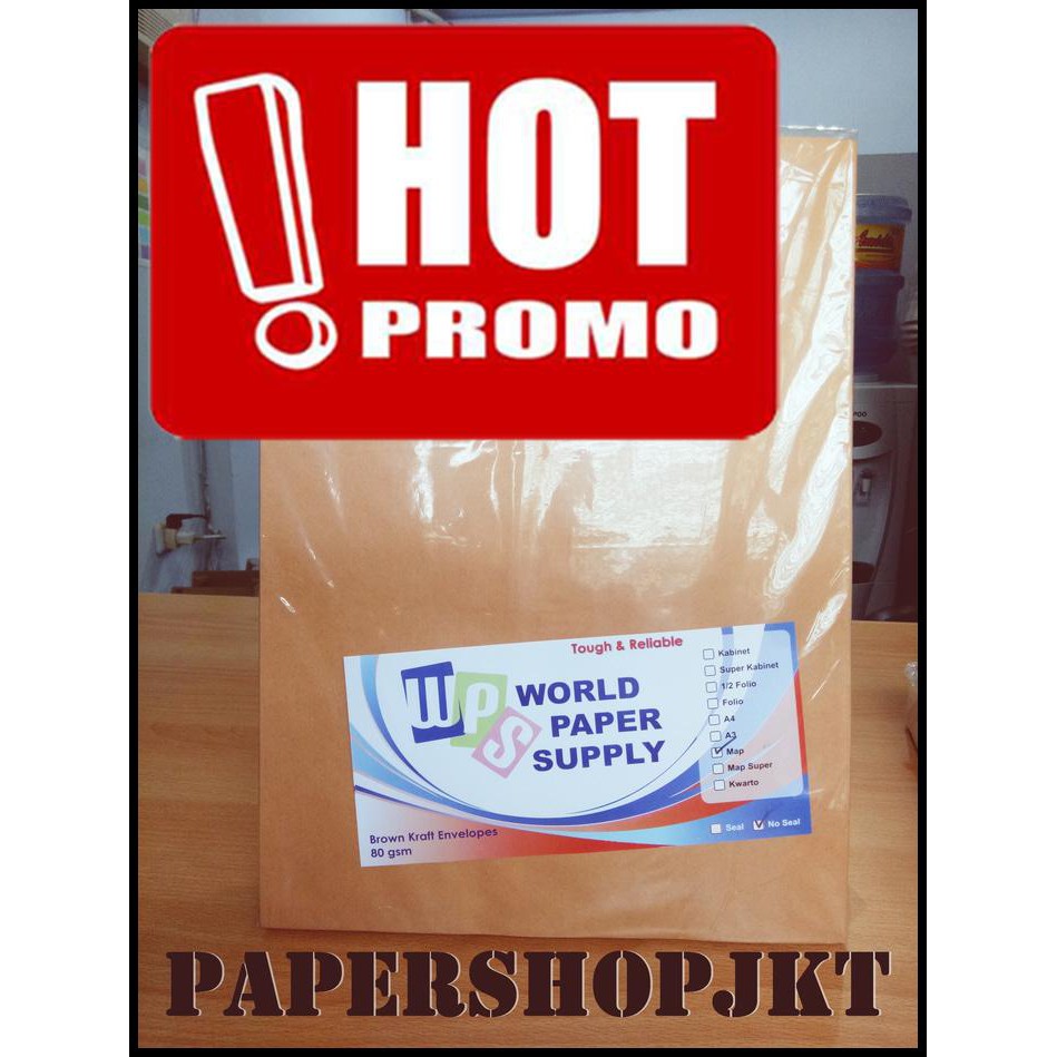 

(New Product!!) Khusus Gosend! Amplop Coklat Ukuran Map Wps ( 27,5 X 37,5 Cm )