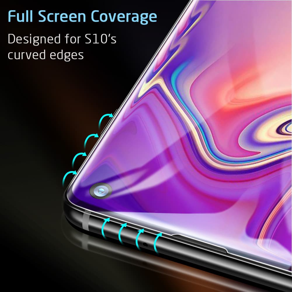 Tempered Glass WIN HD Samsung S10 Full Glue Full Cover Curve Best