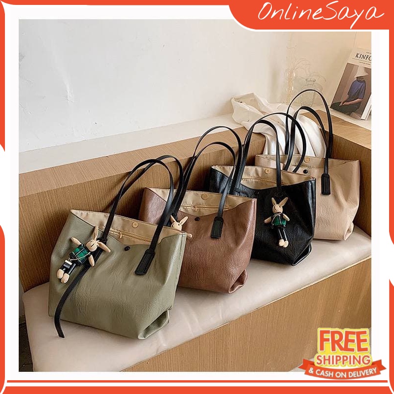 Tote Bag 168 Tas Selempang Wanita Import 2896 Free Boneka