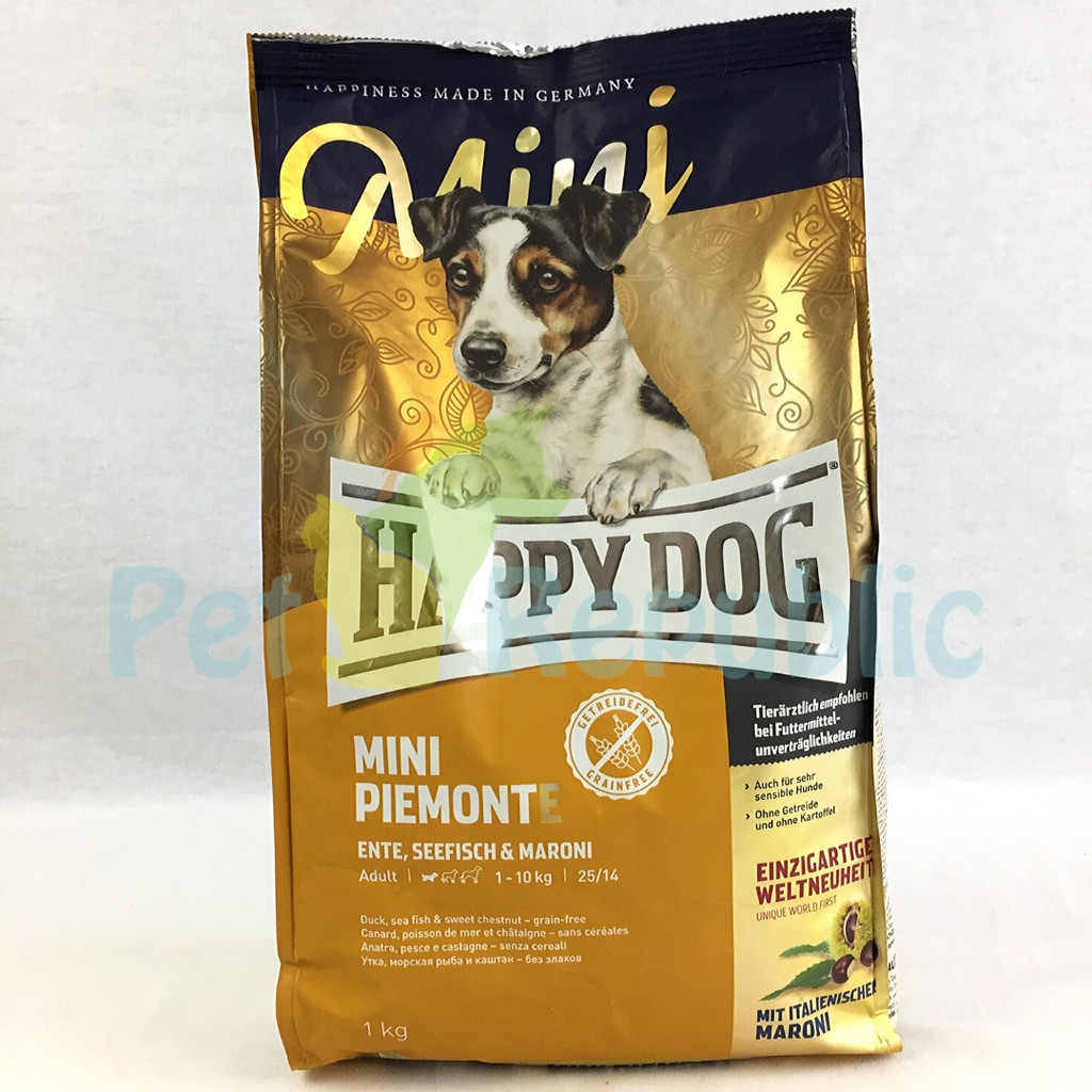 

Pet Republic Makanan Anjing HAPPYDOG Supreme Mini Piemonte with Duck 1kg