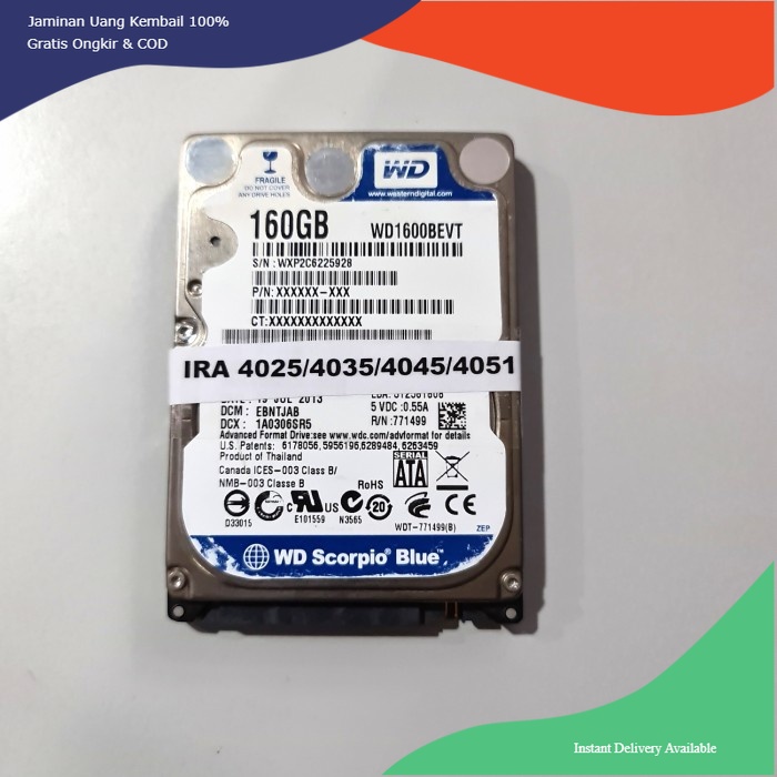 Hardisk Mesin Fotokopi Canon IRA Advance 4025 4035 4045 4051