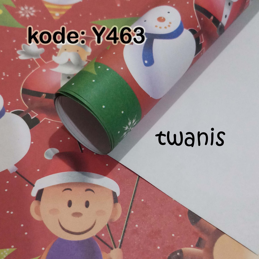 

KERTAS KADO SANWA NATAL BUNGKUS HADIAH CHRISTMAS KODE Y463 ISI 25 LEMBAR BISA CAMPUR MOTIF