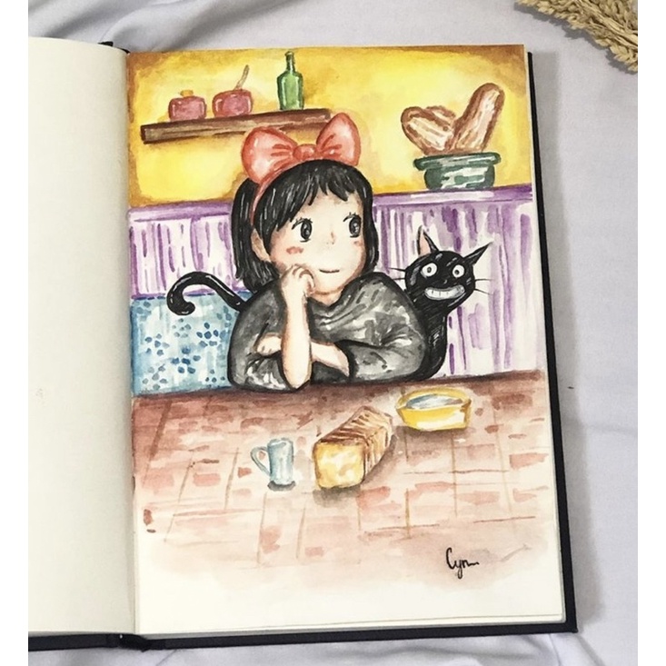 

jasa watercolor boleh request gambar A4 ukuran