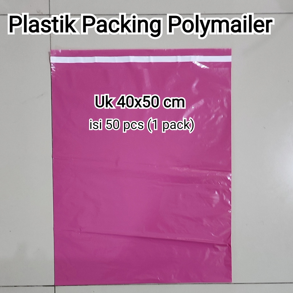 Polymailer uk 40x50 (50pcs) Plastik Packing Lem Silver, Plastik Lem