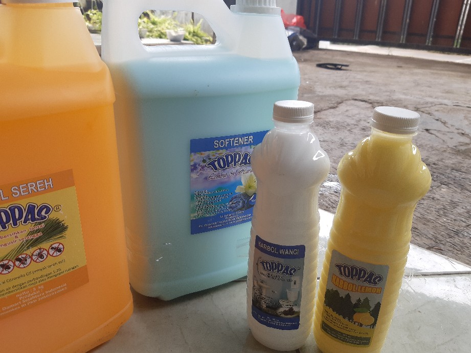 Toppas Softener Pakaian Blue Segar / Pink Lembut / Ungu - Violet 5l 5 Liter Promo Murah