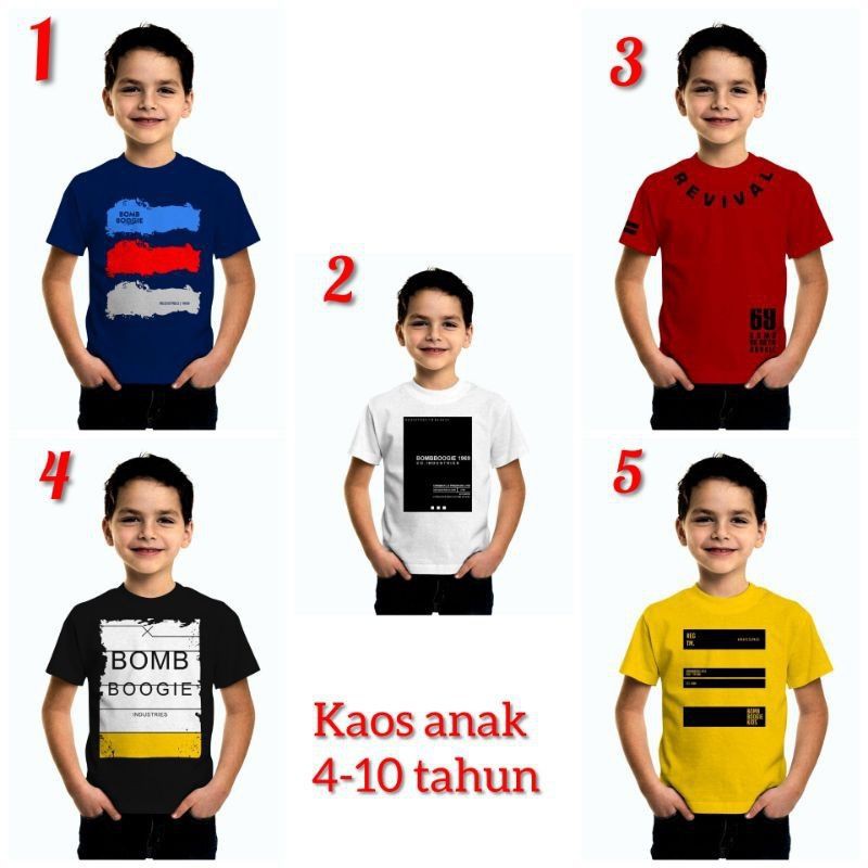 Kaos Anak Distro Bombboogie terbaik