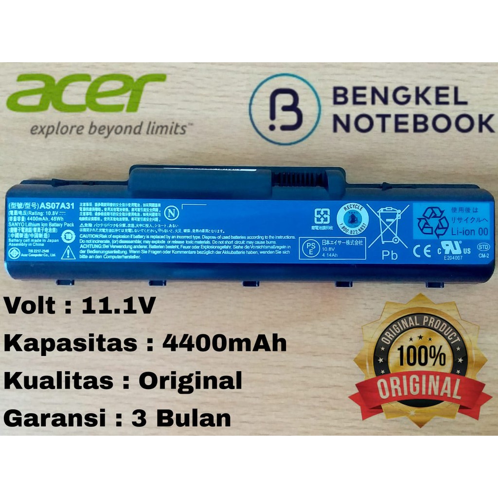 Baterai Laptop Acer Aspire 4720 2930 4230 4310 4315 4330 4520 4530 4710 Original